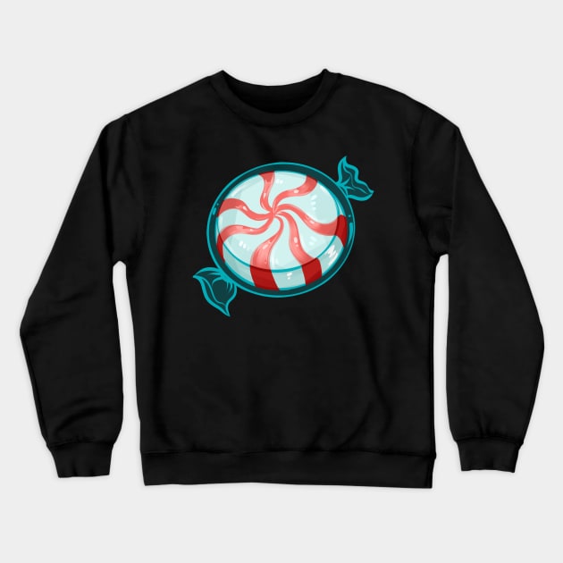 Peppermint Candy Crewneck Sweatshirt by Claire Lin